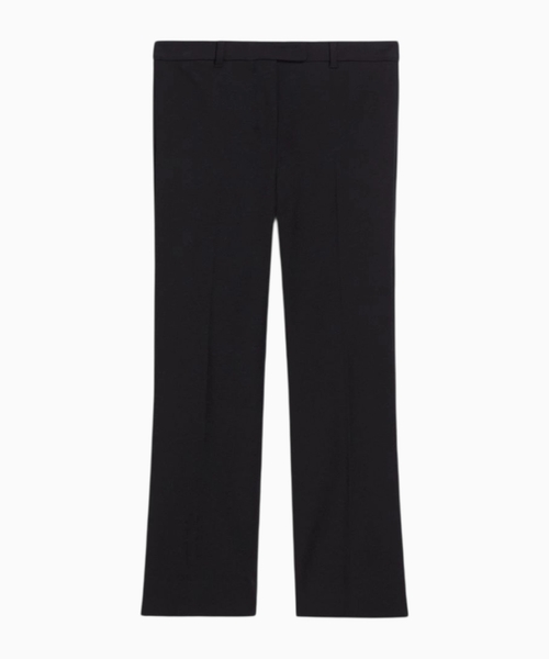 Stretch cotton-blend trousers