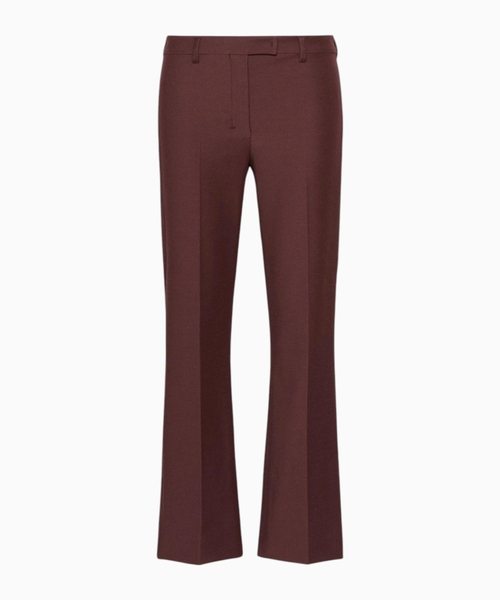 Stretch cotton-blend trousers