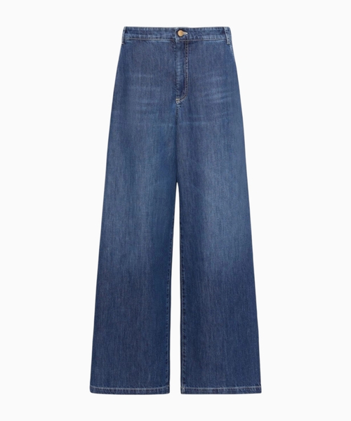 Cotton denim trousers