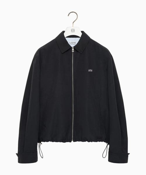 Zip-up jacket in technical cotton