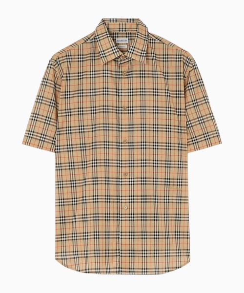 Relaxed fit check cotton shirt