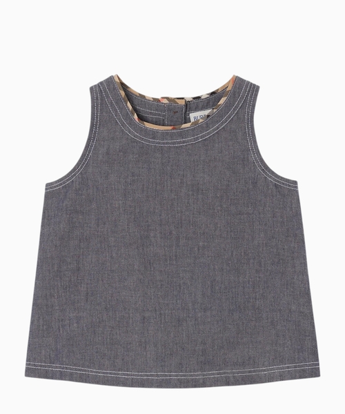Cotton chambray top