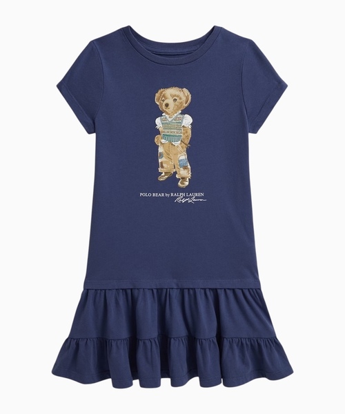Polo Bear cotton jersey dress