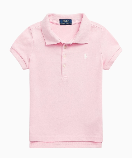 Cotton mesh polo shirt