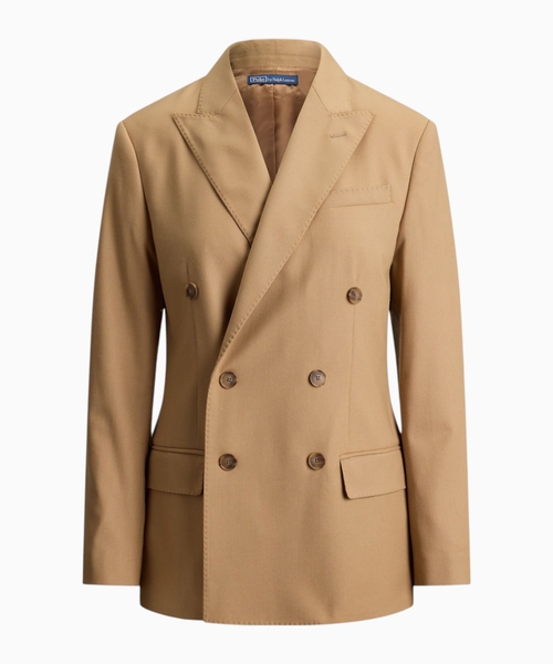 Double-breasted wool blazer