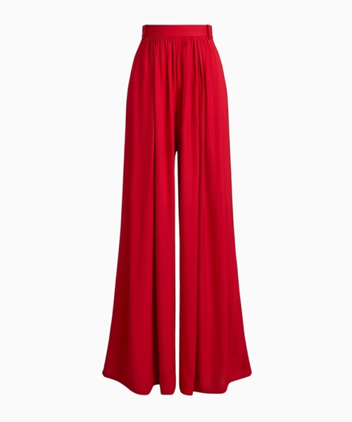 Vannesa satin wide leg pants