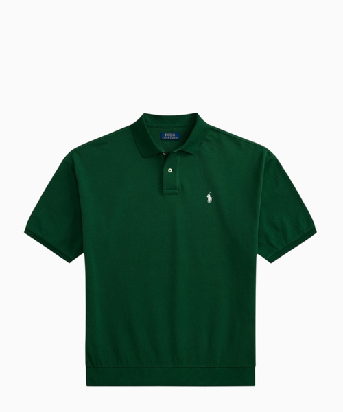 Relaxed fit piqué polo