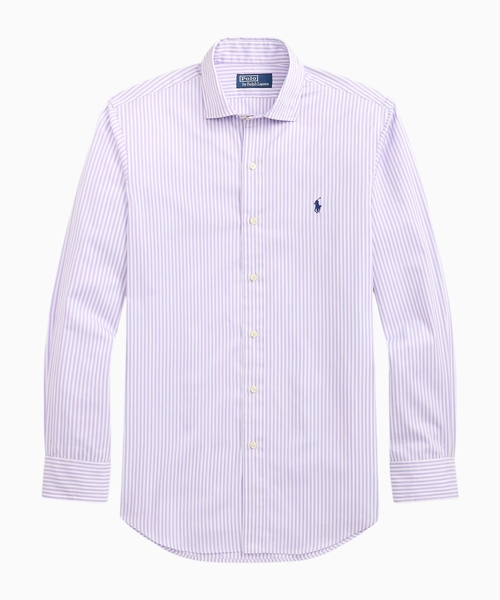 Striped poplin shirt
