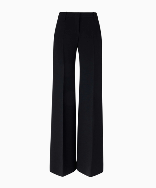 Interlock bootcut trousers