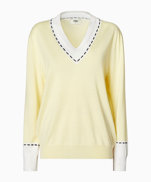 Wool and silk pullover