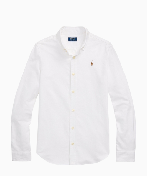 Ruffled cotton Oxford shirt