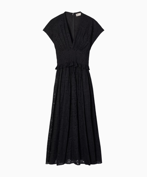 Eyelet cotton dress