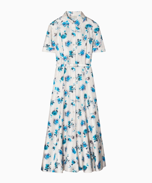 Silk shirtdress