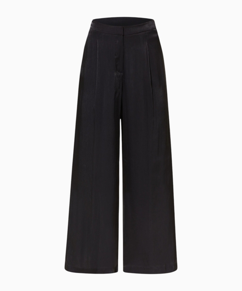 Drapey satin wide leg pants