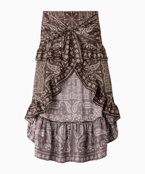 Bandana print skirt