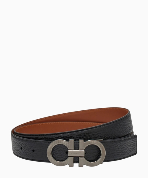 Reversible and adjustable Gancini belt