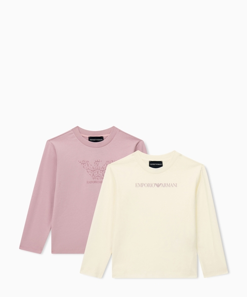Set of two T-shirts in cotton jersey