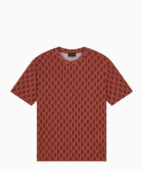 T-shirt in lyocell and cotton jersey