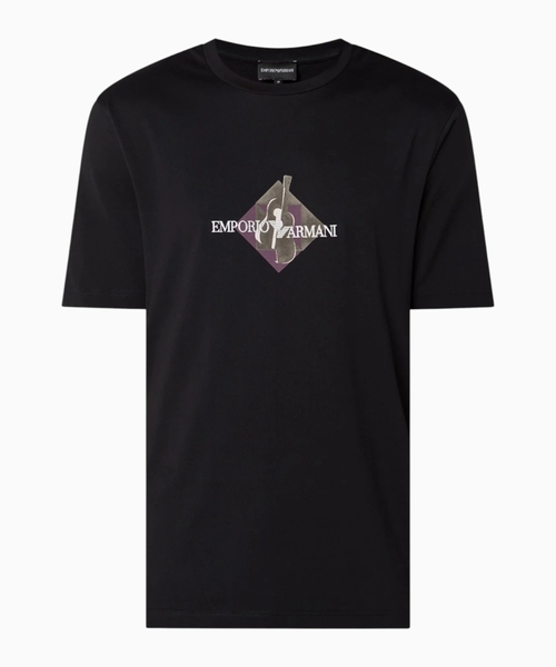 Jersey T-shirt with embroidered logo