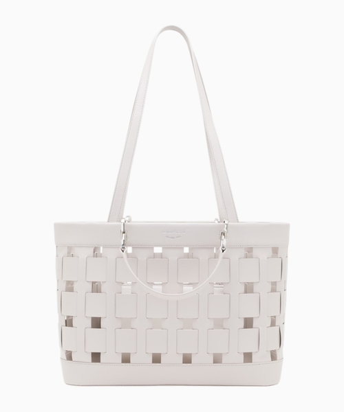 Tote bag with woven design