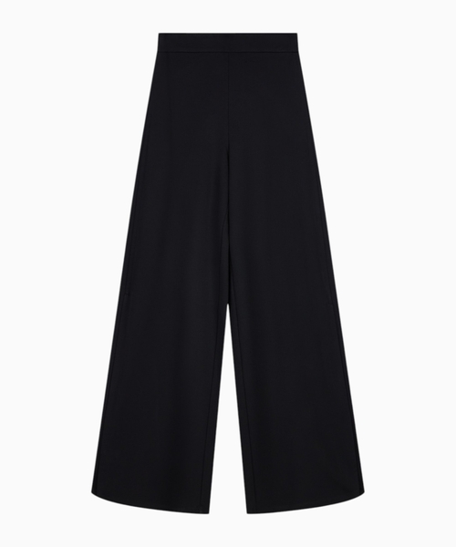 High-waist wide-leg Punto Milano pants
