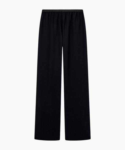 Wde-leg trousers with an elasticated waistband