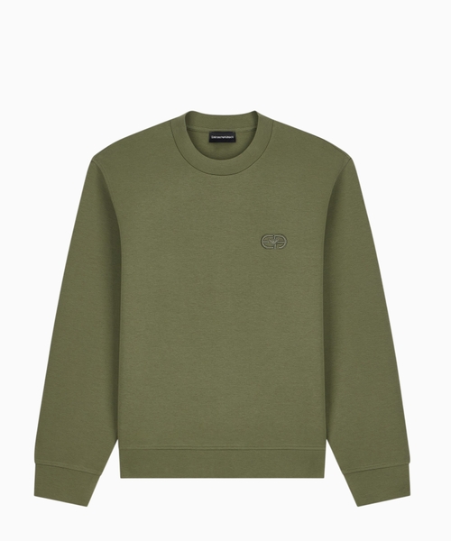 Sweatshirt in cotton double jersey
