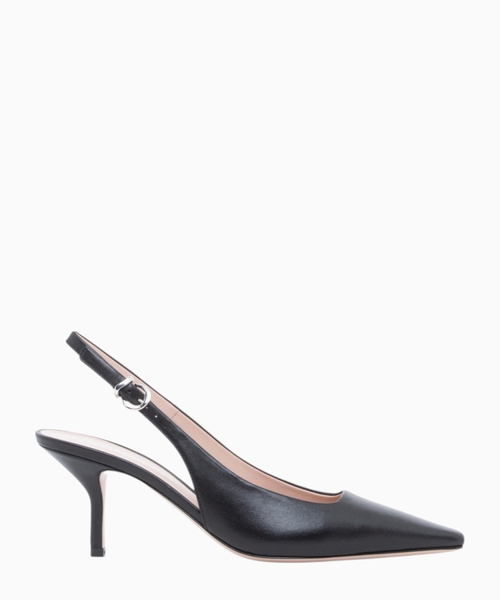 Dəri slingback ayaqqabı