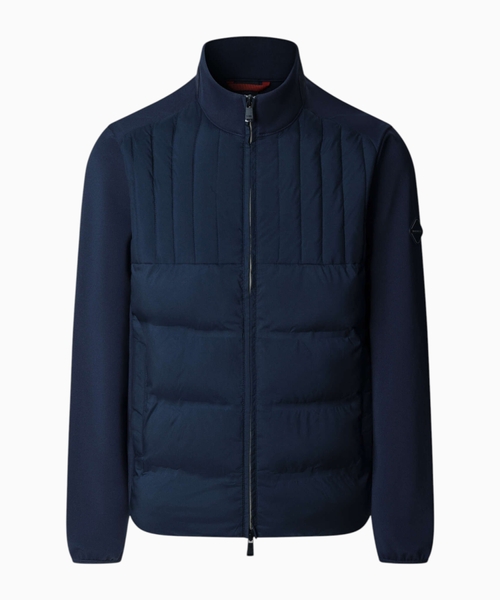 Hybrid jacket with zipper