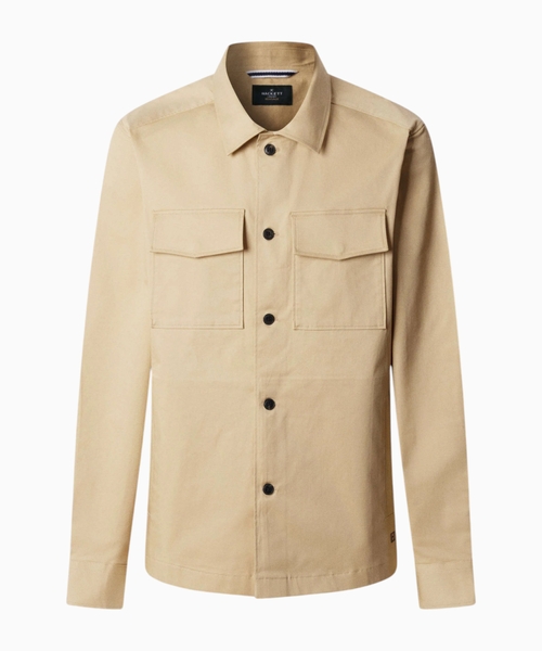 Cotton flap pocket overshirt