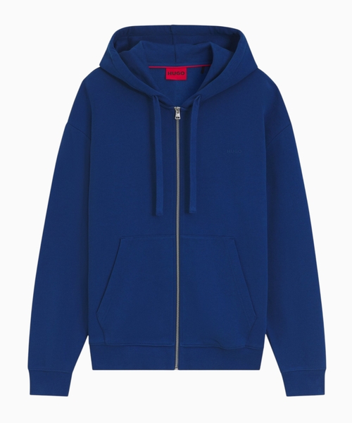 Cotton-terry zip-up hoodie