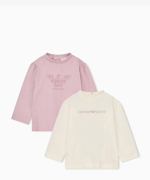 Arxa düyməli uzunqol pambıq T-shirt