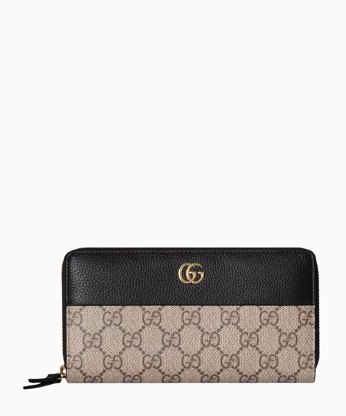 Двухцветный кошелёк на молнии GG Marmont