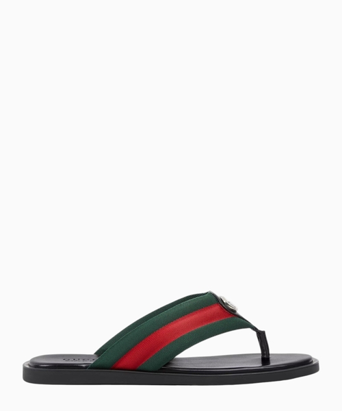 Thong sandal with Interlocking G