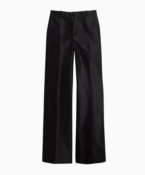 Fine silk faille pants