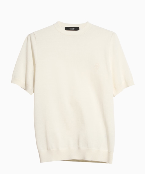 Wool jumper with embroidery