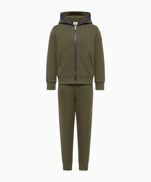 Cotton fleece logo tracksuit