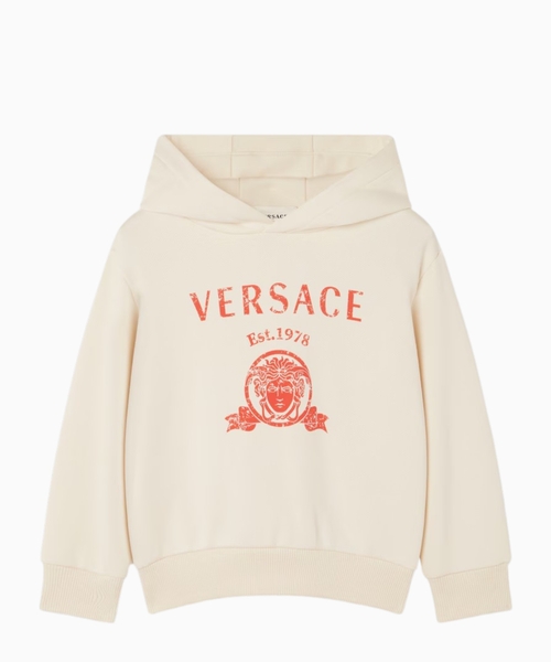 Printed cotton-jersey hoodie