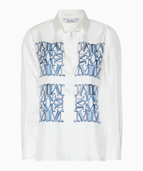 Silk print shirt