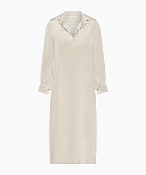 Silk crepe de chine polo dress
