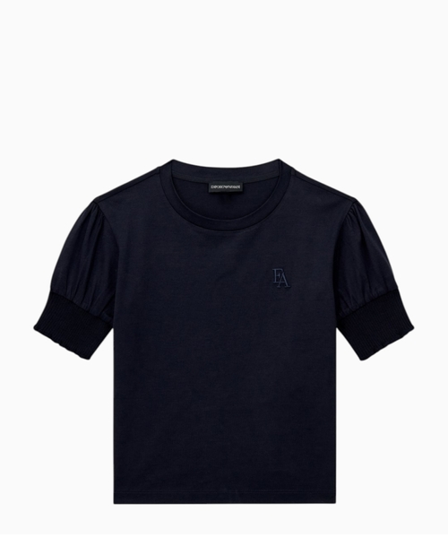 T-shirt in lyocell and cotton jersey