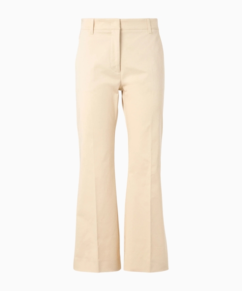 Stretch gabardine trousers