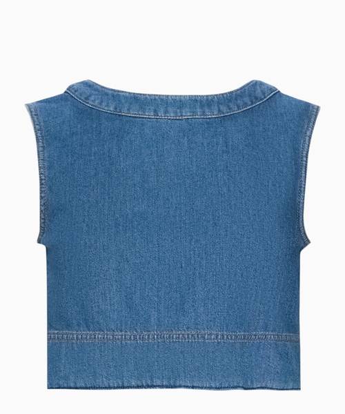 Denim crop top