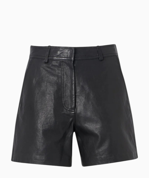 Leather shorts