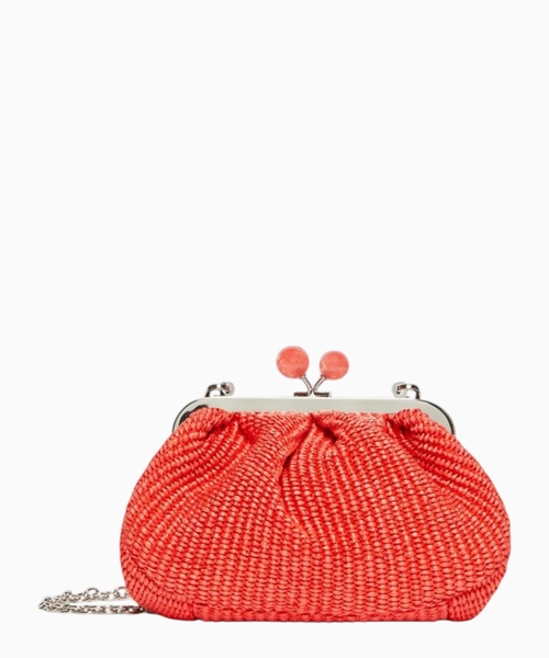 Small raffia-effect Pasticcino bag