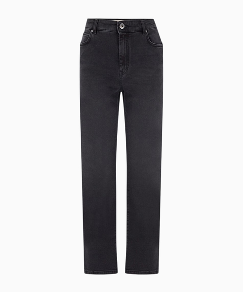 Düz biçimli denim şalvar