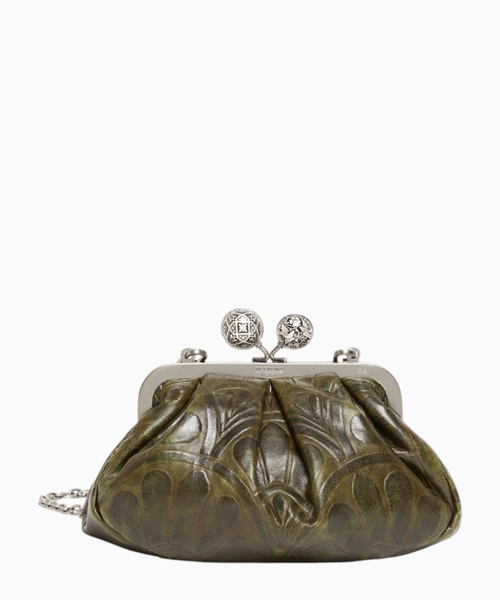 Small smooth leather Pasticcino bag