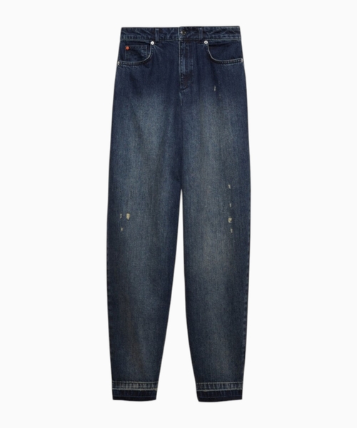 Bol biçimli denim şalvar