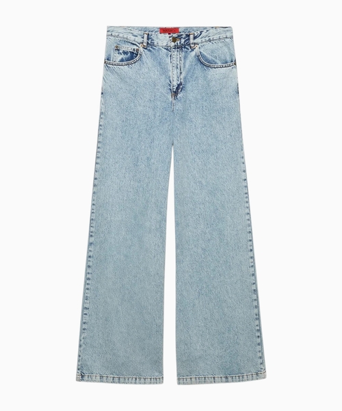 Enli biçimli denim şalvar