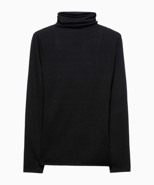 Stretch-tricot turtleneck